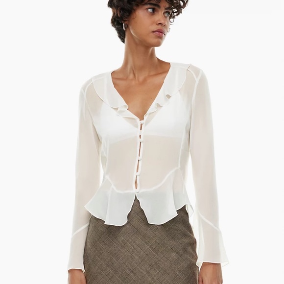 BNWT Aritzia Wilfred Castelo Blouse Size M - Picture 1 of 8